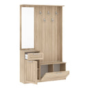 Niko 111cm Hallway Set with Mirror and Drawer (NIKD04)