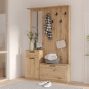 Niko 111cm Hallway Set with Mirror and Drawer (NIKD041)
