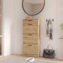 Niko 59cm 3 Tier Shoe Cabinet with Drawer (NIKD311)
