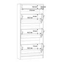 Niko 59cm 3 Tier Shoe Cabinet with Drawer (NIKD311)