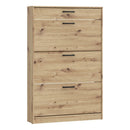Niko 84cm 3 Tier Shoe Cabinet with Drawer (NIKD321)