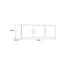 Niko 123cm 3 Door Wardrobe Top Unit (NIKN83)