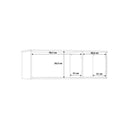 Niko 123cm 3 Door Wardrobe Top Unit (NIKN83)