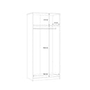 Niko 82cm 2 Door Wardrobe (NIKS80)