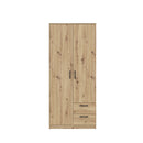 Niko 82cm 2 Door Wardrobe with Drawers (NIKS81)