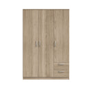 Niko 123cm 3 Door Wardrobe with Drawers (NIKS84)