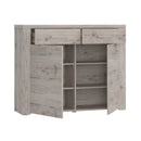 Portland Shoe Cabinet with 2 Doors and 2 Drawers