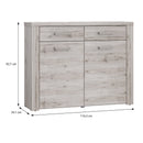 Portland Shoe Cabinet with 2 Doors and 2 Drawers