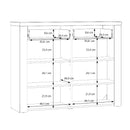Portland Shoe Cabinet with 2 Doors and 2 Drawers