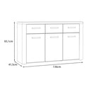 Portland Chest of Drawers with 3 Doors and 3 Drawers