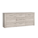 Portland Wide Chest of Drawers with 2 Doors and 3 Drawers