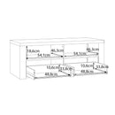 Portland TV Unit with 2 Drawers
