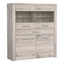 Portland Display Cabinet with 4 Doors and 1 Drawer