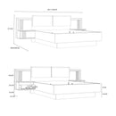 Savona Bed 160x200 with slats and with LED