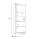Savona left-hinged Display Cabinet