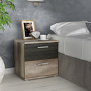 Skive 51cm 2 Drawer Bedside Table (SKVK011)
