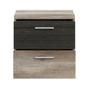 Skive 51cm 2 Drawer Bedside Table (SKVK011)