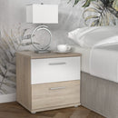 Skive 51cm 2 Drawer Bedside Table (SKVK011)