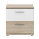 Skive 51cm 2 Drawer Bedside Table (SKVK011)