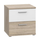 Skive 51cm 2 Drawer Bedside Table (SKVK011)