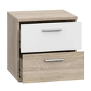 Skive 51cm 2 Drawer Bedside Table (SKVK011)