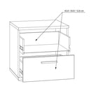 Skive 51cm 2 Drawer Bedside Table (SKVK011)
