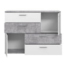 Skive 125cm 2 Door 4 Drawer Sideboard (SKVK46)