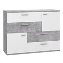 Skive 125cm 2 Door 4 Drawer Sideboard (SKVK46)