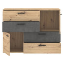 Skive 125cm 2 Door 4 Drawer Sideboard (SKVK46)