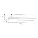 110 cm wall shelf