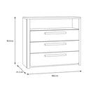 100 cm chest of drawers
