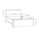 120 × 200 cm bed frame with slatted base