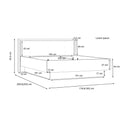 Trondheim bed frame with slatted base