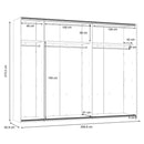 Trondheim Sliding Wardrobe With Mirror
