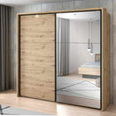 Trondheim Sliding Wardrobe With Mirror and LED