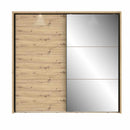 Trondheim Sliding Wardrobe With Mirror and LED