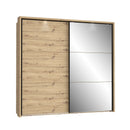 Trondheim Sliding Wardrobe With Mirror and LED