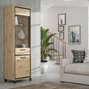 Trondheim narrow display cabinet