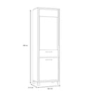 Trondheim narrow display cabinet