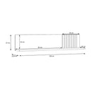 Verniq 120 cm Wall Shelf