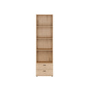 Verniq 55 cm Bookcase with 2 Drawers
