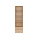 Verniq 55 cm Bookcase with 2 Drawers