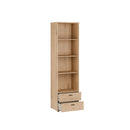 Verniq 55 cm Bookcase with 2 Drawers