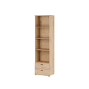 Verniq 55 cm Bookcase with 2 Drawers
