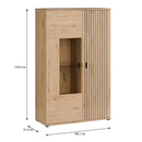 Verniq Left-Hand Display Cabinet