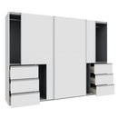 Winn II Sliding Door Wardrobe with Drawers 270cm