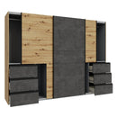 Winn II Sliding Door Wardrobe with Drawers 270cm