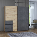 Winn II Sliding Door Wardrobe with Drawers 200cm