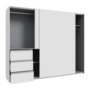 Winn II Sliding Door Wardrobe with Drawers 250cm