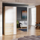 Winn II Sliding Mirrored Door Wardrobe with Drawers 170cm